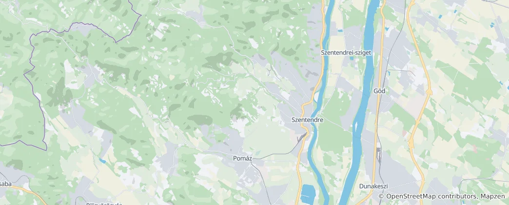 Mapa De Szentendre