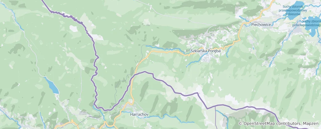 Map of Szklarska Poręba