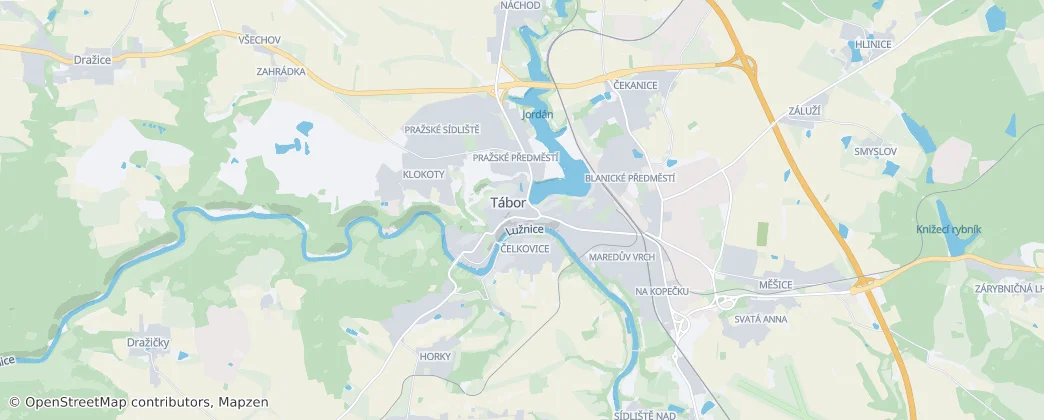 Tabor — Map