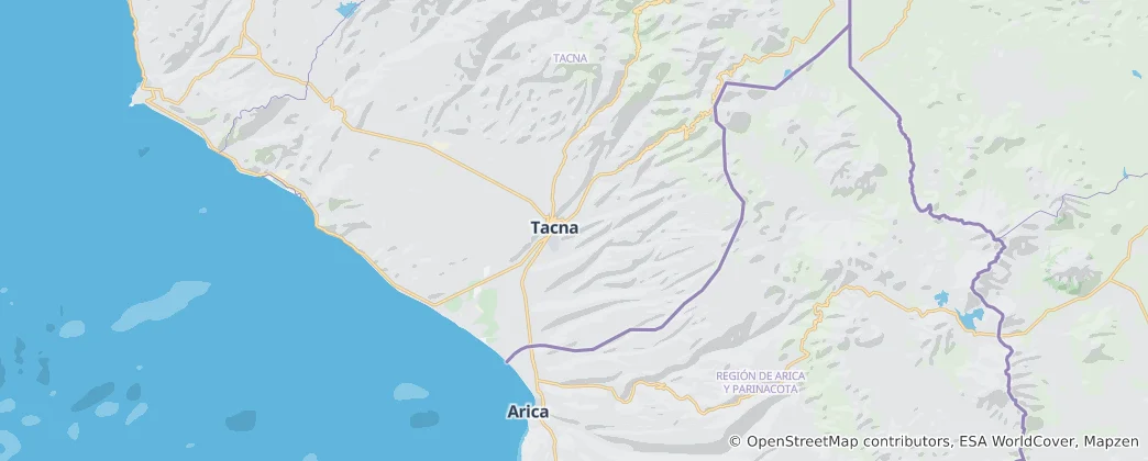 Mapa De Tacna