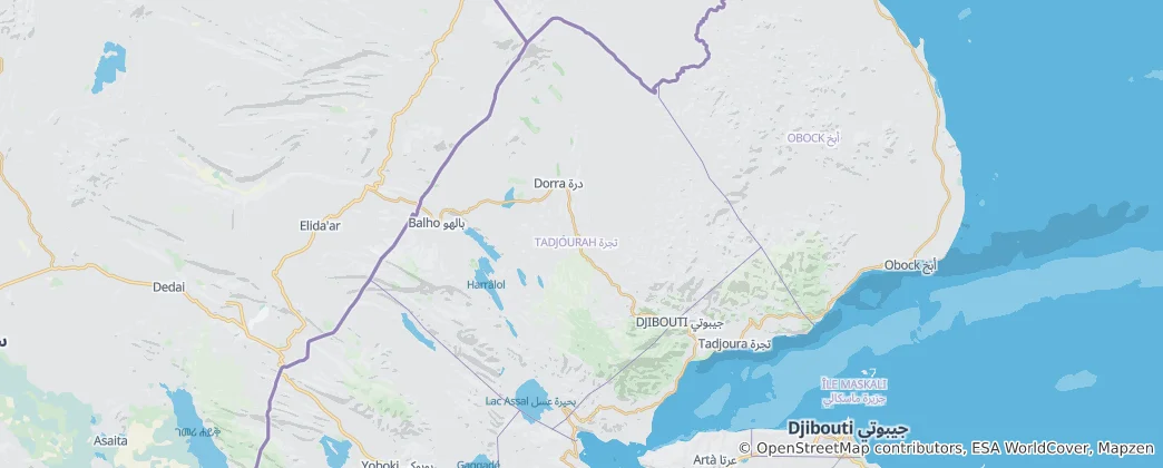 Map of Tadjourah Region