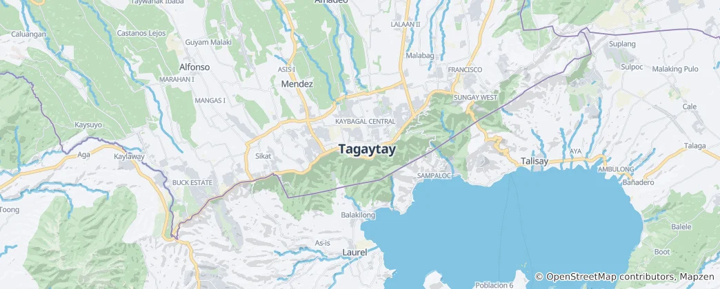 Mappa di Tagaytay