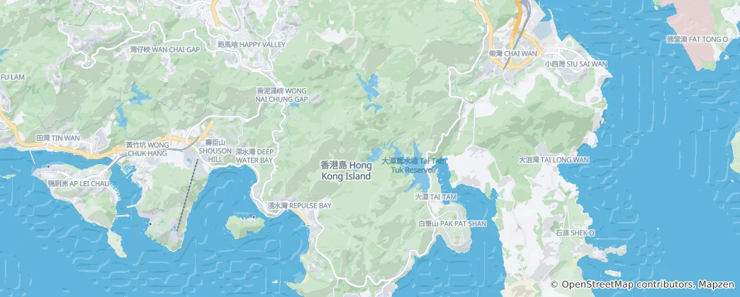 Mapa Tai Tam Country Park
