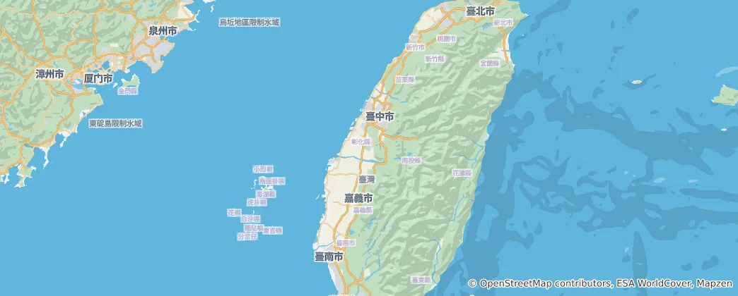Map of Taiwan