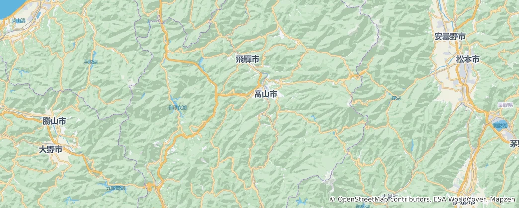 Map of Takayama