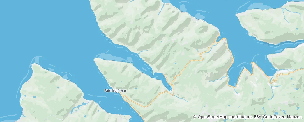 Mappa di Tálknafjarðarhreppur