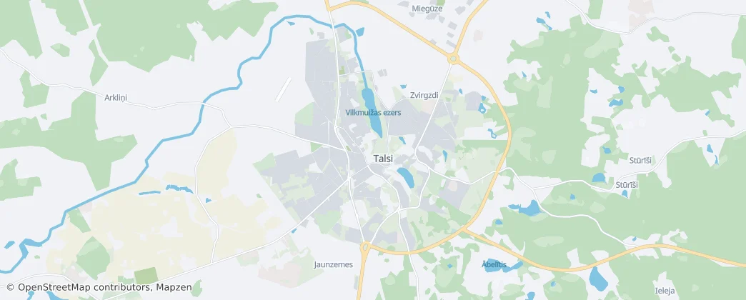 Mapa Talsi