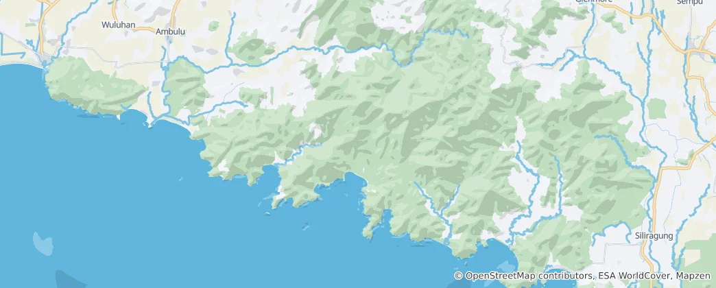 Mapa Taman Nasional Meru Betiri