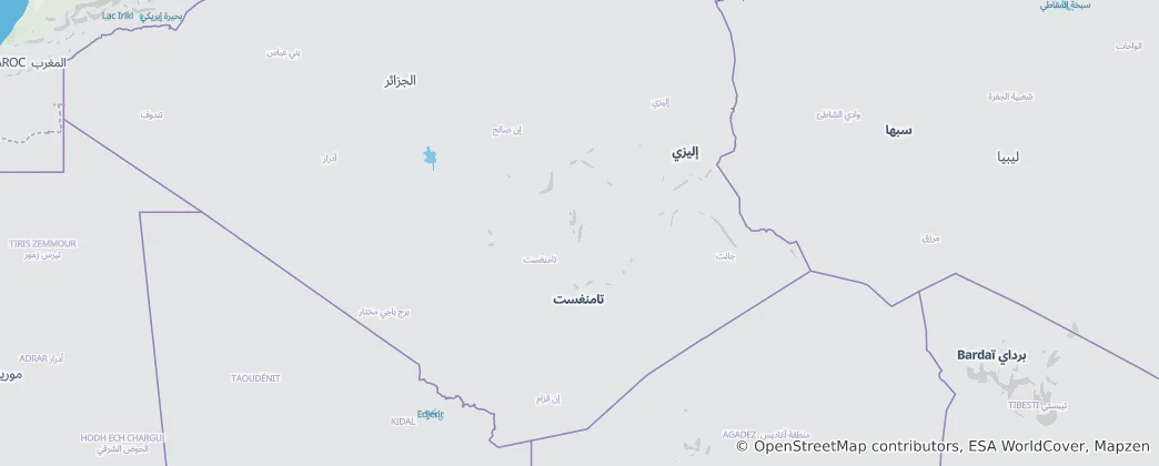 Mapa Tamanrasset