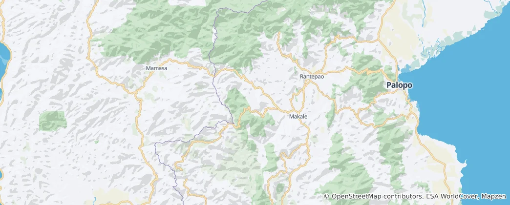 Map of Tana Toraja