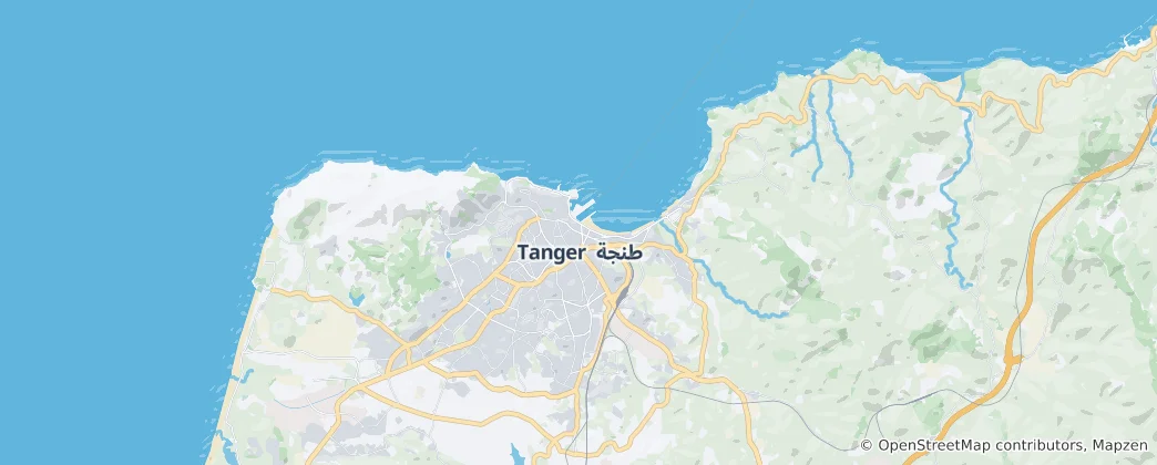 Mapa De Tánger