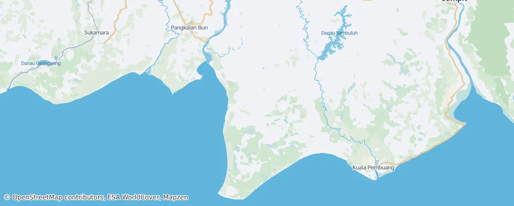 Tanjung Puting National Park — Mapa