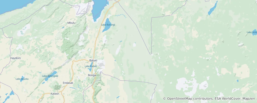 Mapa Národní park Tarangire