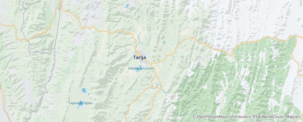 Map of Tarija