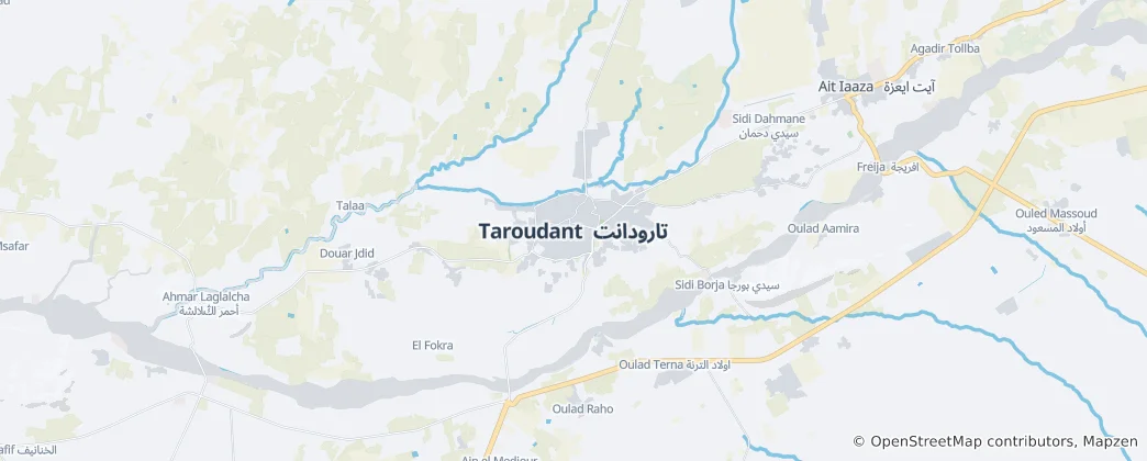 Map of Taroudant