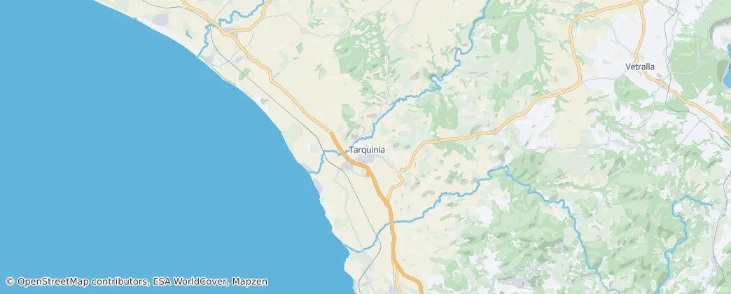 Tarquinia — Karte