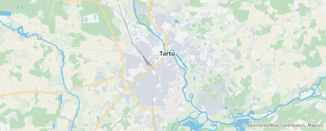 Map of Tartu linn