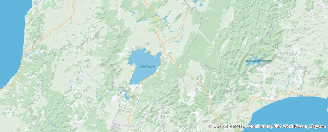 Mapa Taupo District