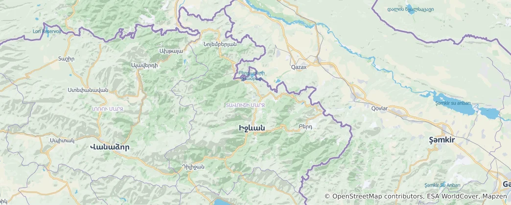 Map of Tavush Province