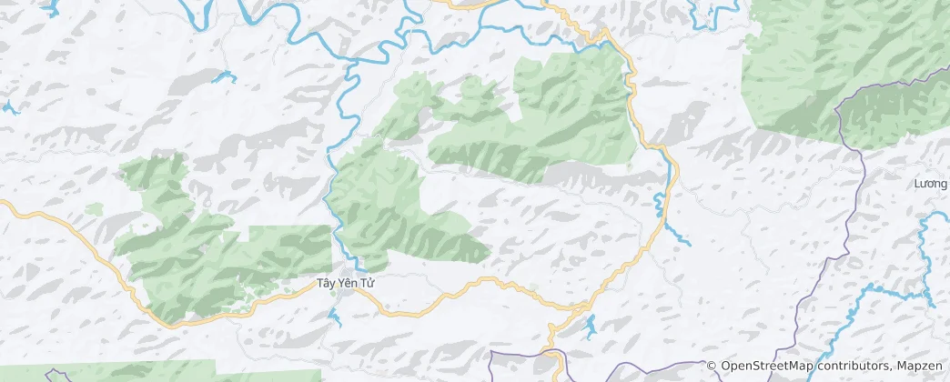 Mapa Tay Yen Tu Nature Reserve