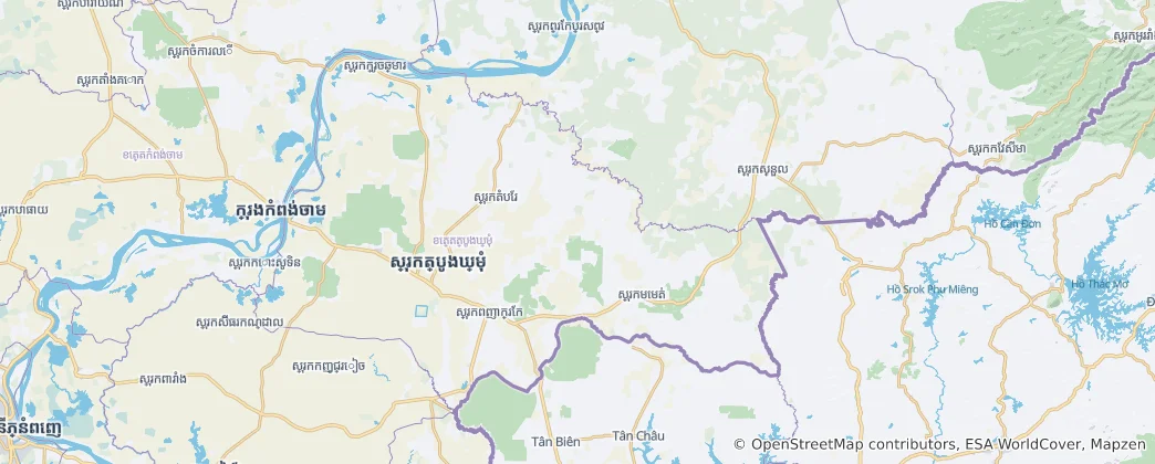 Mapa Tbong Khmum Province