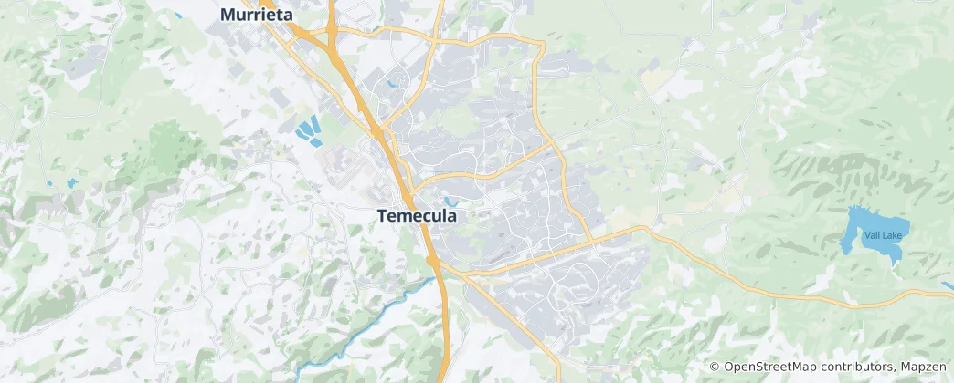Mappa di Temecula