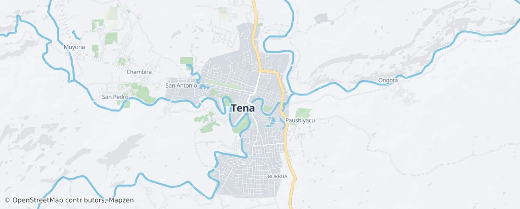 Tena – Mapa