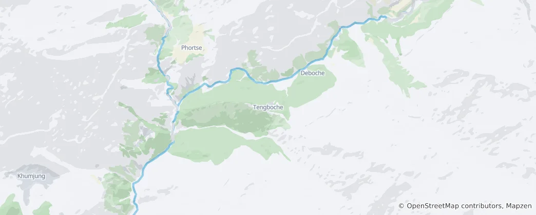 Map of Tengboche