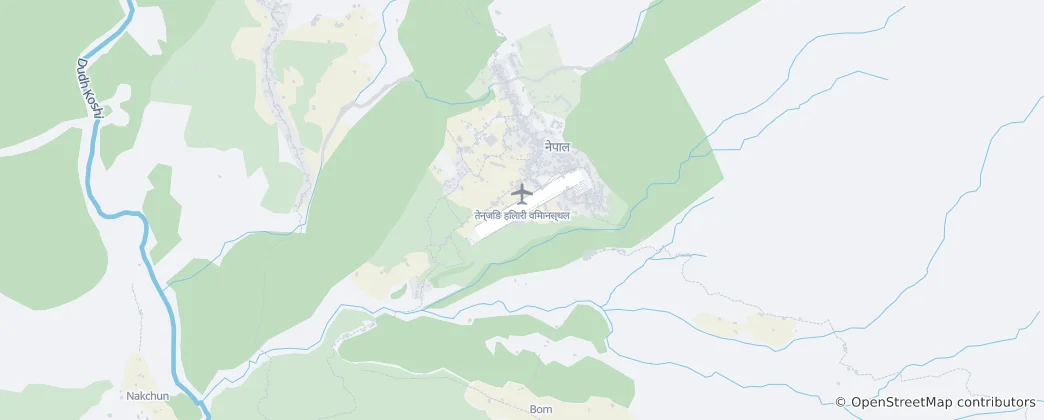 Mapa Tenzing-Hillary Airport