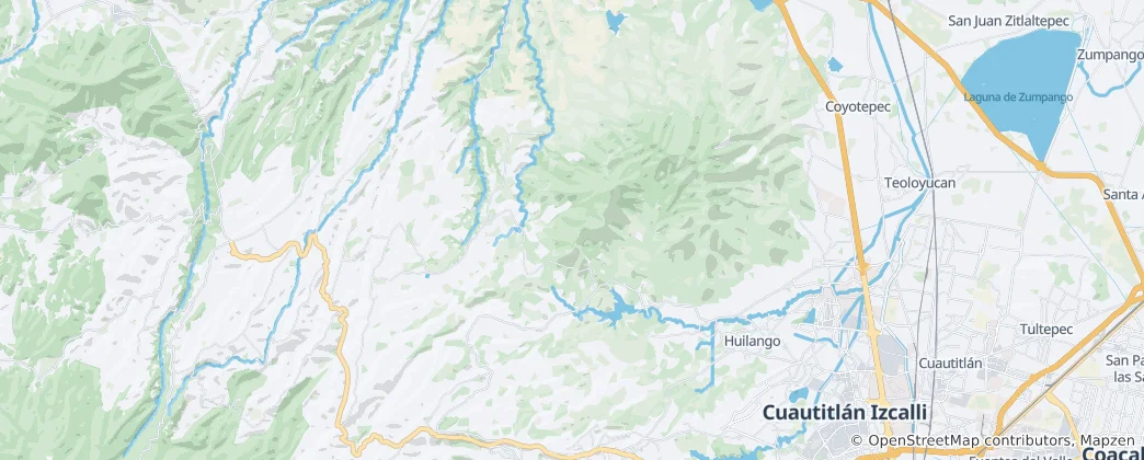 Map of Tepotzotlán