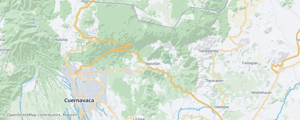Tepoztlán Municipality — Map