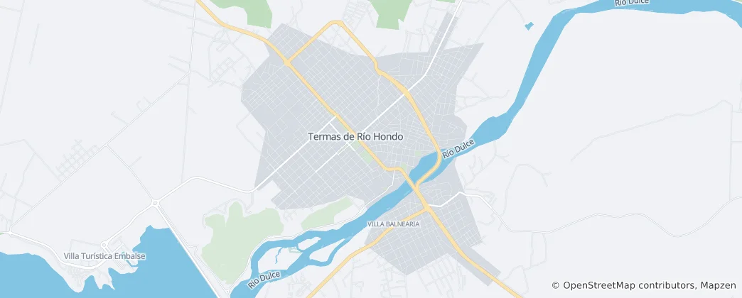 Térkép: Termas de Río Hondo