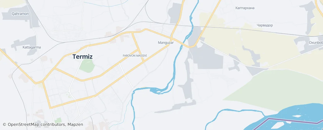 Termez city — Map
