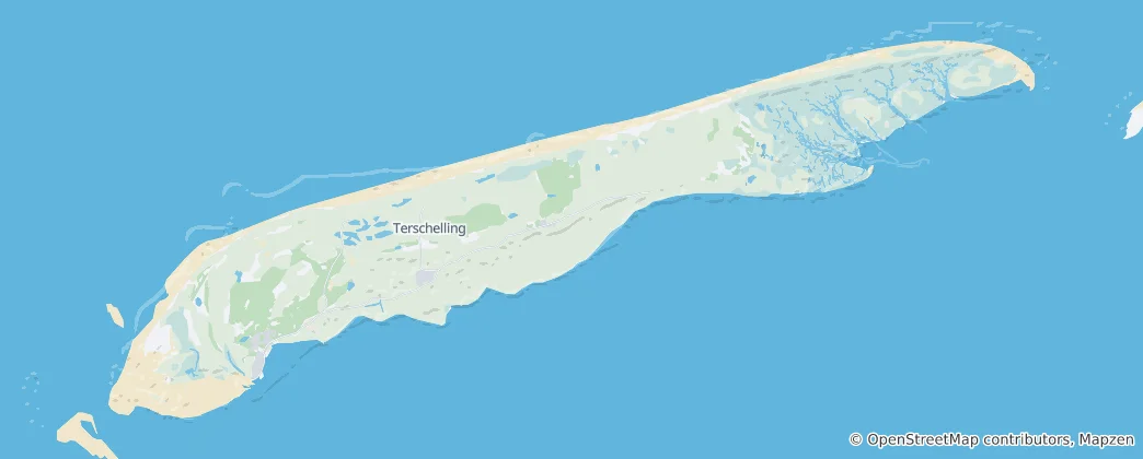 Mapa Terschelling