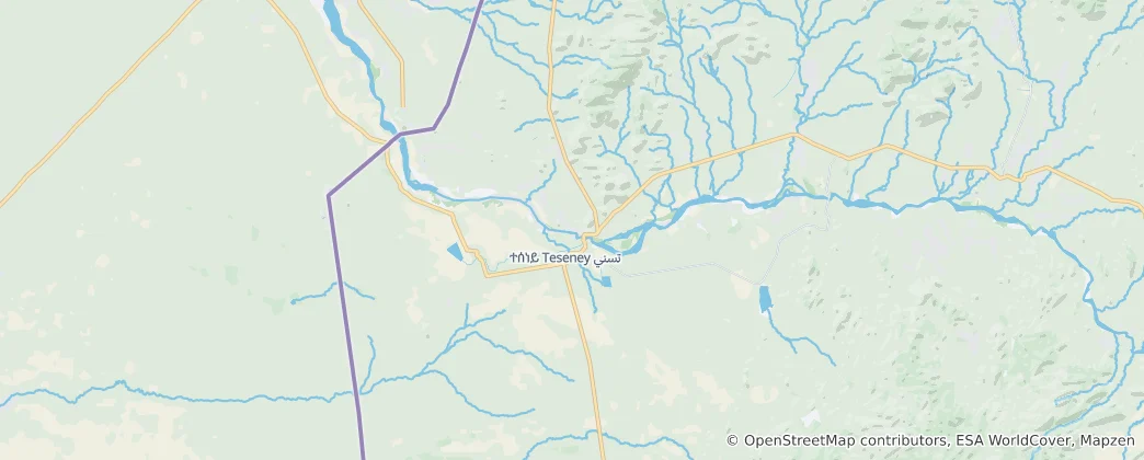 Map of Tesseney