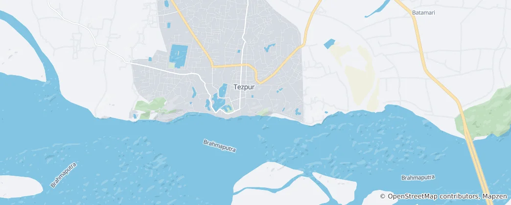 Mapa Tezpur