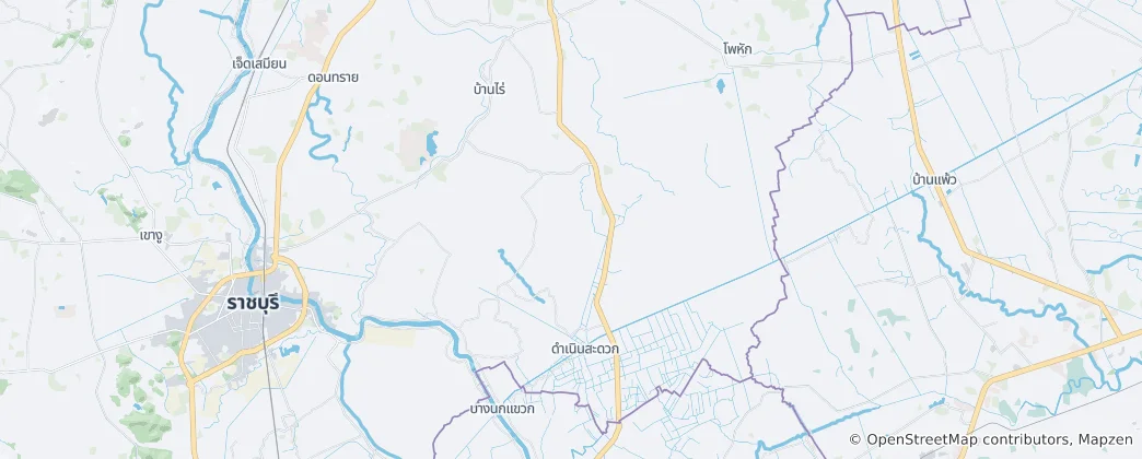 Mapa Damnoen Saduak