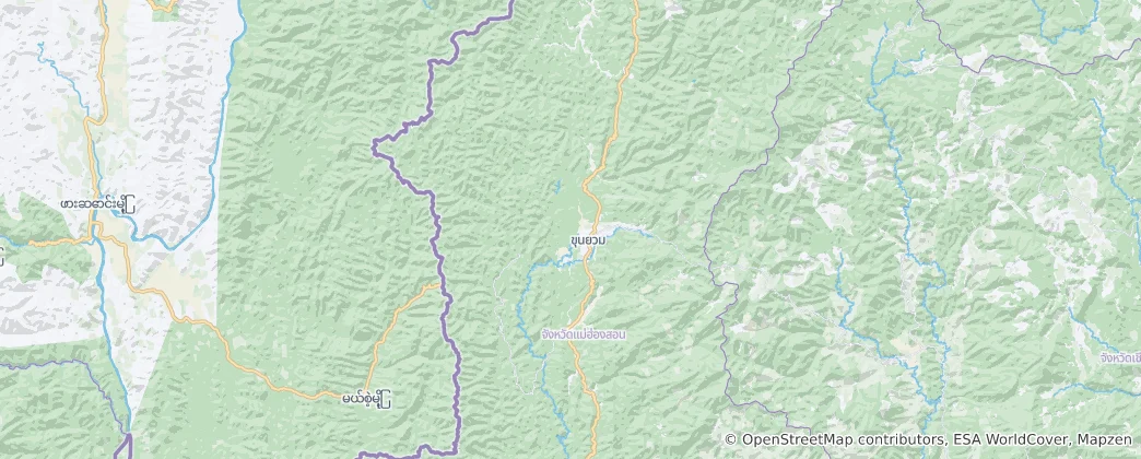 Mapa de Khun Yuam