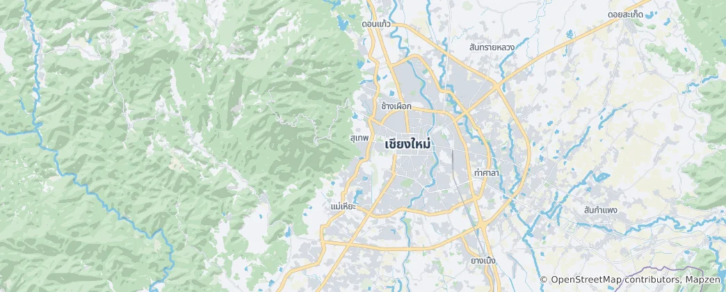 Mappa di Distretto di Mueang Chiang Mai