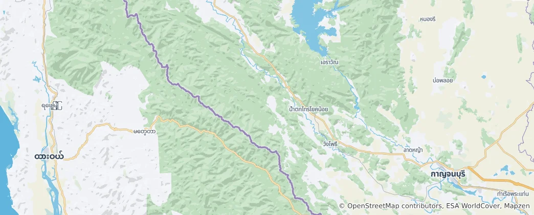 Mappa di Distretto di Sai Yok