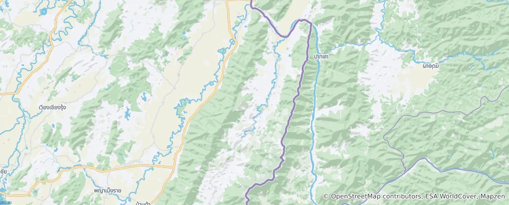 Mappa di Distretto di Wiang Kaen