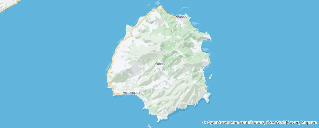 Map of Thasos