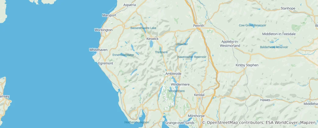 Mappa di The English Lake District WHS