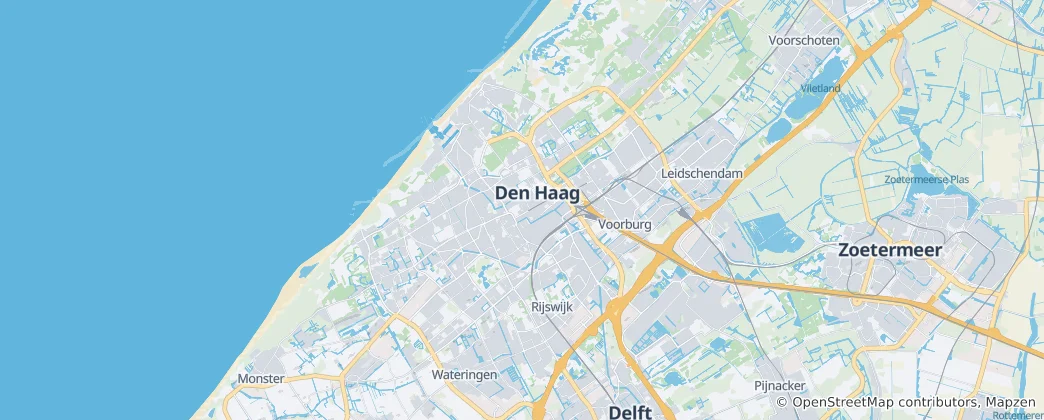 Karte von Den Haag