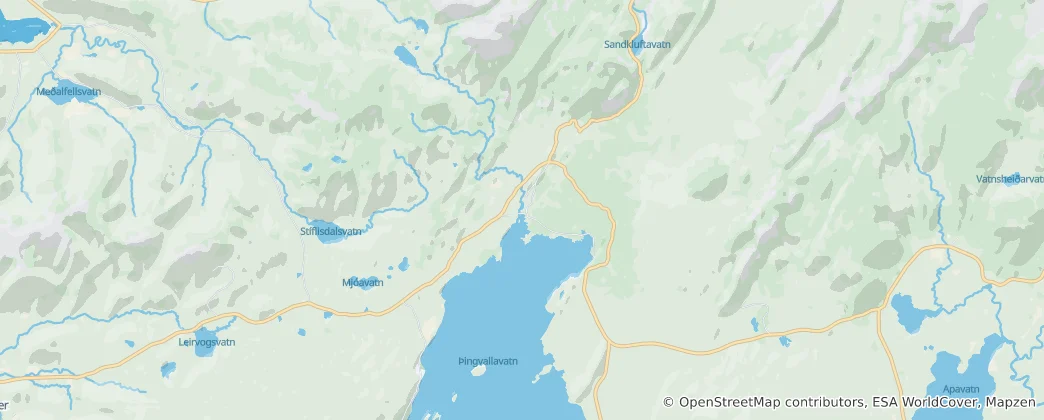 Mapa Národní park Þingvellir