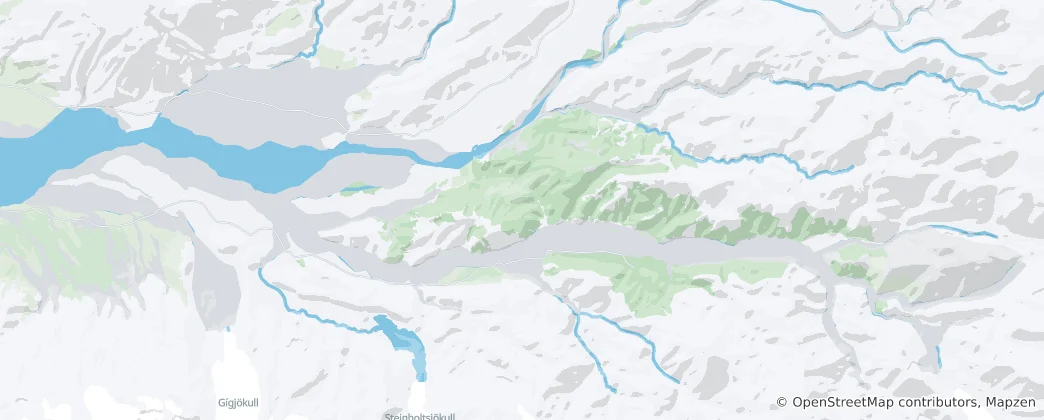 Mapa De Þórsmörk