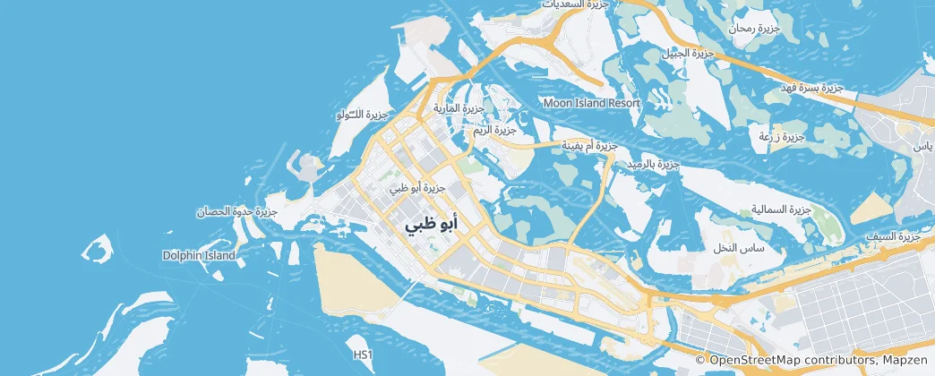 Mapa Jazīrat Abū Z̧aby