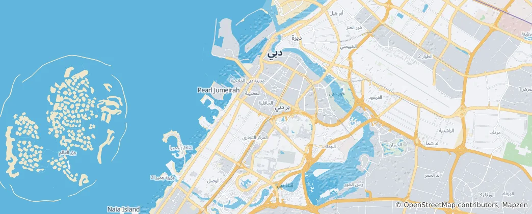 Map of Bur Dubai