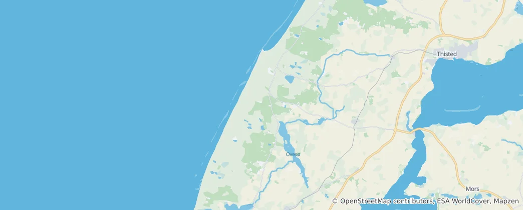 Map of Thy National Park