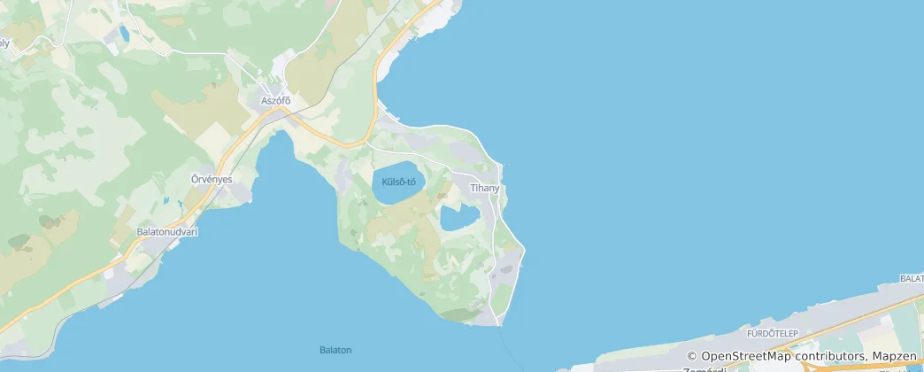 Mapa De Tihany